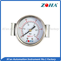 Economy Pressure Gauge---Back with clamp