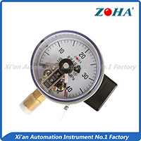 pressure gauge with electric contact